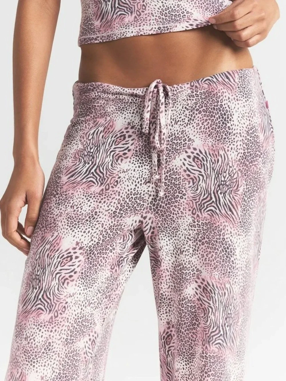 Skims Sleep Straight Leg Pant Bloom Mini Multi Animal